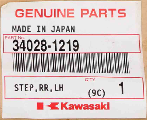 Genuine Kawasaki Step, Rear LH Part Number - 34028-1219