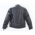 River Road Black Leather Race Motorcycle Jacket Small PN 091547