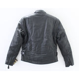 River Road Black Leather Race Motorcycle Jacket Small PN 091547
