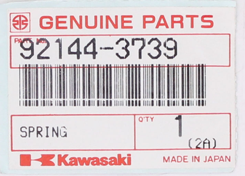 Genuine Kawasaki Spring Part Number - 92144-3739