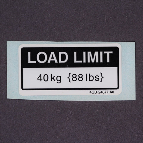 Yamaha Caution Label PN 4GB-24877-A0-00