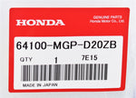 Genuine Honda Upper Cowl Part Number - 64100-MGP-D20ZB