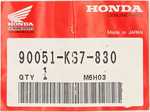 Genuine Honda Flange Bolt Part Number - 90051-KS7-830
