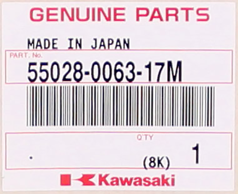 Genuine Kawasaki Lower Cowling Cover Part Number - 55028-0063-17M