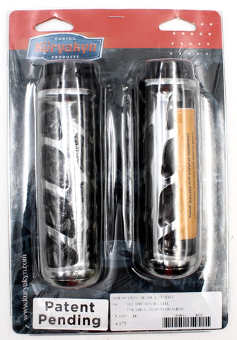 Kuryakyn Premium Chrome Kinetic Handlebar Grips PN 6375