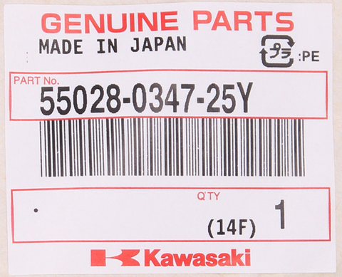 Genuine Kawasaki Lower Right Cowling Part Number - 55028-0347-25Y