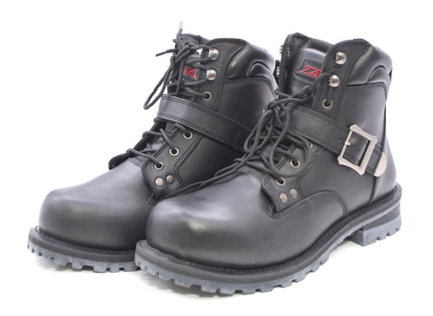 Z1R Black Leather Trekker Boots - Size US 12 PN 34030747
