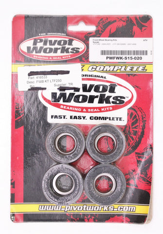 Pivot Works Wheel Bearing Kit, Front Part Number - 416533 For Suzuki