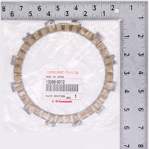 Genuine Kawasaki Friction Clutch Plate Part Number - 13088-0012