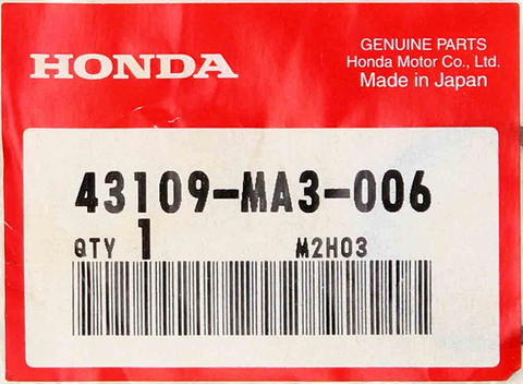 Genuine Honda Dust Seal Part Number - 43109-MA3-006