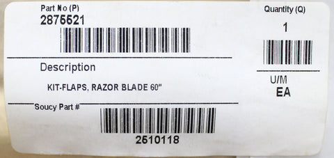 Genuine Polaris Snow Flap Part Number - 2875521
