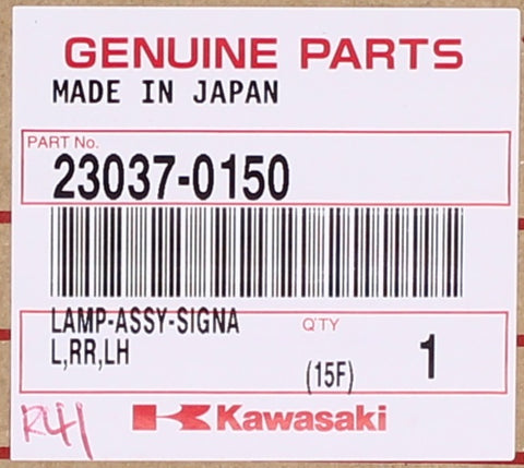 Genuine Kawasaki Lamp - ASSY - Signal, RR, LH Part Number - 23037-0150