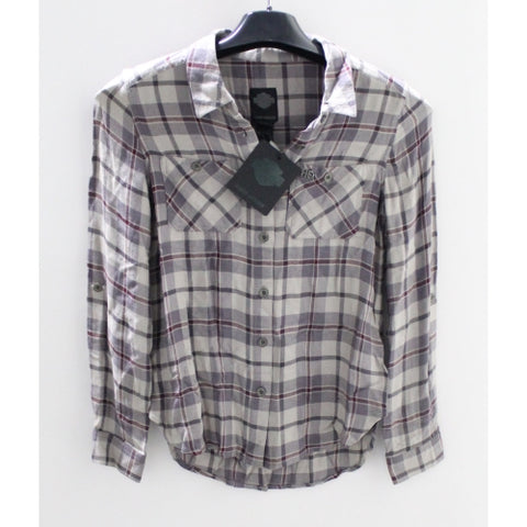 Harley-Davidson Roll Tab Sleeve Plaid Shirt XS Part Number - 96362-16Vw/002S