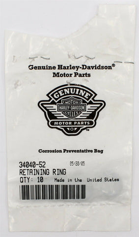Harley-Davidson Shifter Cam Retaining Ring Part Number - 34040-52