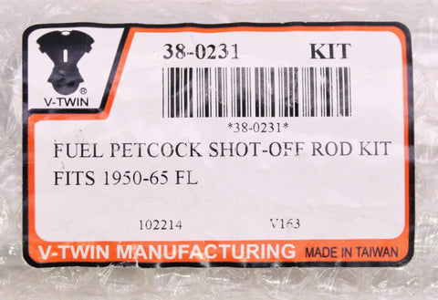 V-Twin Fuel Petcock Shot-Off Rod Kit PN 38-0231