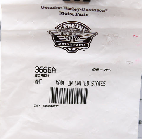Genuine Harley-Davidson Screw Part Number - 3666A
