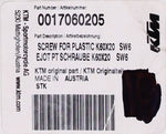 KTM Screw PN 0017060205