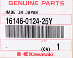 Genuine Kawasaki Rear Seat Cowl Part Number - 16146-0124-25Y