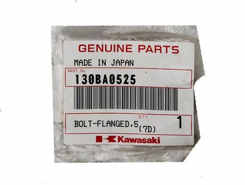Genuine Kawasaki 5x25 Flanged Bolt PN 130BA0525 (Pack of 2)