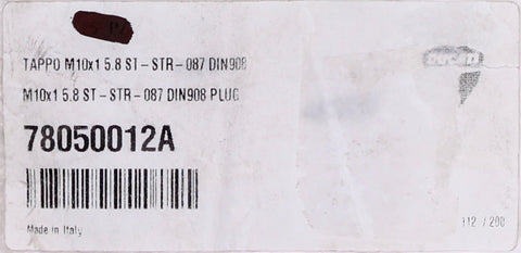 Genuine Ducati Threaded Plug Part Number - 78050012A